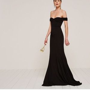 Reformation Gardner black dress